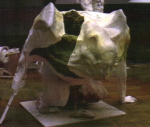Kenneth Creanor's humanoid rock sculpture